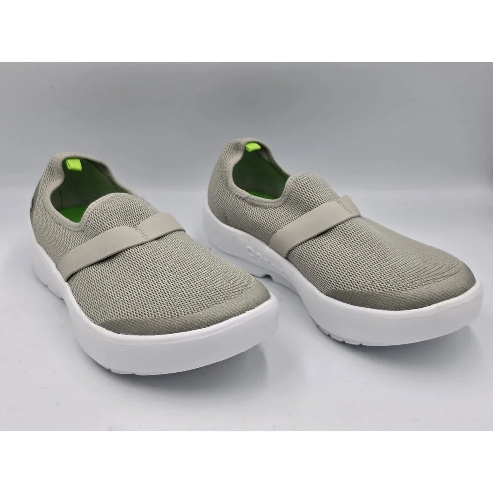 OOFOS OOmg Unisex Shoes Womens 9 Low Gray Mesh Slip On Recovery Comfort Slip On